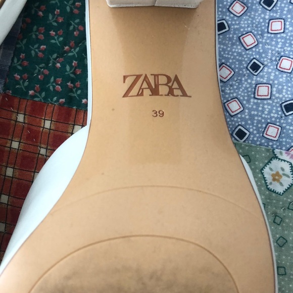 Zara Leather Heeled Sandals - Picture 5 of 5